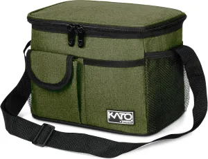 Tirrinia Insulated Lunch Box for Women Men, Leakproof Reusable Lunch Bag Containers for Adult,Working,Office,Lunch Soft Cooler Bag Tote for Picnic Hiking Beach,Green