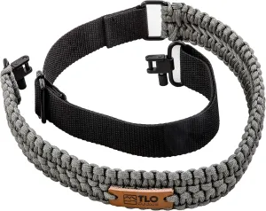 TLO Outdoors Paracord Gun Sling - Tactical 2-Point Rifle Sling, Extra Wide, Adjustable Strap with Swivels for Rifle, Shotgun, and Crossbow for Hunting, Shooting, Gun Safety (550 Rated Nylon)