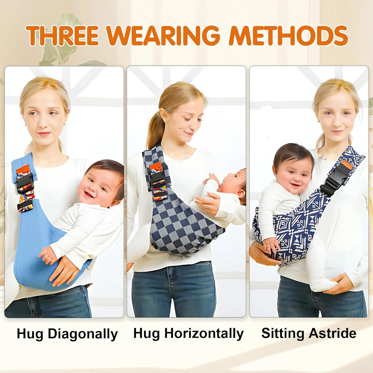 Toddler Carrier,Baby Sling Carrier,Upgraded 2025 Baby Sling with 4 Adjustable Straps(10-30lbs),Lightweight,Portable and One Size Fits All(Blacksail)