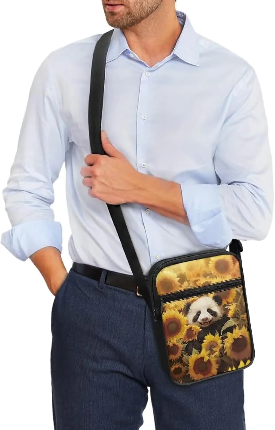TODIYADDU Messenger Bag for Women Men Mini Shoulder Bag with Adjustable Straps Trendy Crossbody Sling Bag for Cell Phone Keys