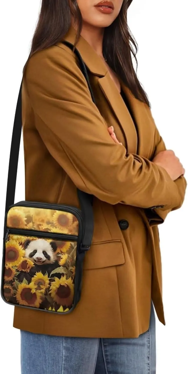 TODIYADDU Messenger Bag for Women Men Mini Shoulder Bag with Adjustable Straps Trendy Crossbody Sling Bag for Cell Phone Keys