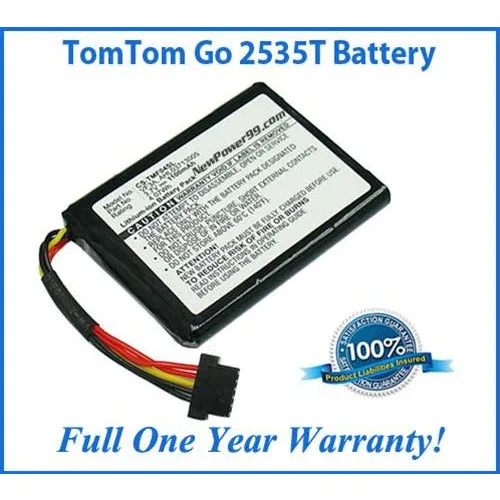 TomTom Go 2535T Battery Replacement Kit with Tools, Video Instructions, Extended Life Battery and Full One Year Warranty