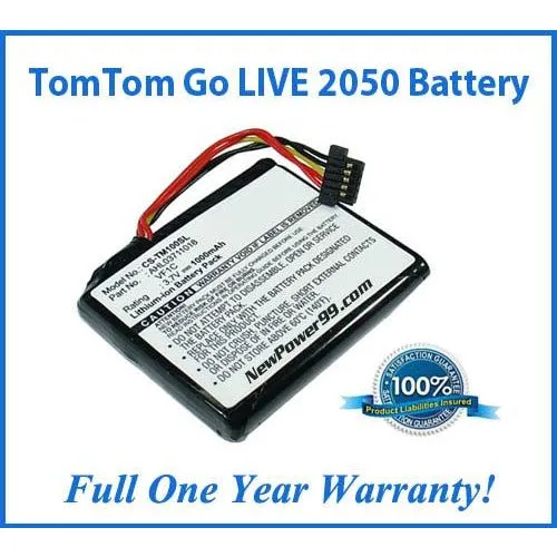 TomTom Go LIVE 2050 Battery Replacement Kit with Tools, Video Instructions, Extended Life Battery and Full One Year Warranty