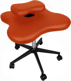 Topay Cross-Legged kneeing Chair for Yoga Lovers, Fitness Fanatics and Those with Back or Leg Pains (Orange)