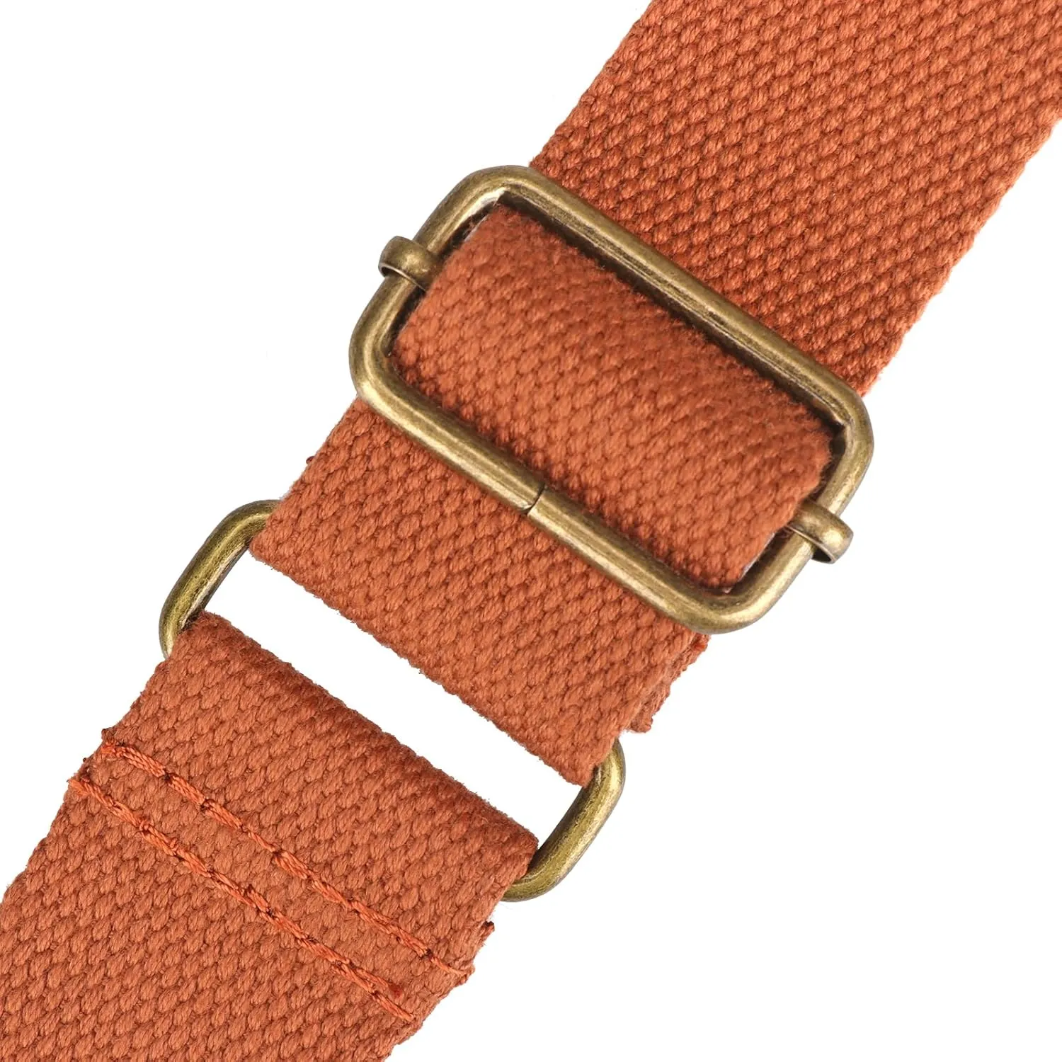 TOURBON Canvas Leather Rifle Slings Hunting Easy-Adjust 1.5-inch Wide Gun Strap for Shotgun Without Swivels