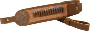 TOURBON Gun Sling with .22 Shell Holder, Rifle Sling Ammo Bandolier, Adjustable Shoulder Strap for Hunting Shooting