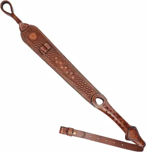 TOURBON Vintage Leather No Swivels Rifle Sling with Ammo Holder Loops for 223, 243, 270, 30-06, 30-30, 308, 45-70, .357, 6.5 creedmoor, etc.