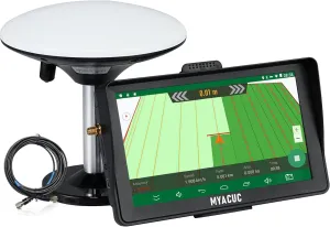 Tractor GPS Navigator 9" Touch Screen GNSS Agricultural Navigator Suitable for Spraying Plowing and Sowing Farmland Activities Automatic Positioning Farming GPS