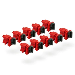 TRADESAFE Circuit Breaker Lockout Device - 10 Pack, Universal Breaker Lock Out Tag Out Device, Multi Pole Breaker Lockout, OSHA Compliant, Premium Grade