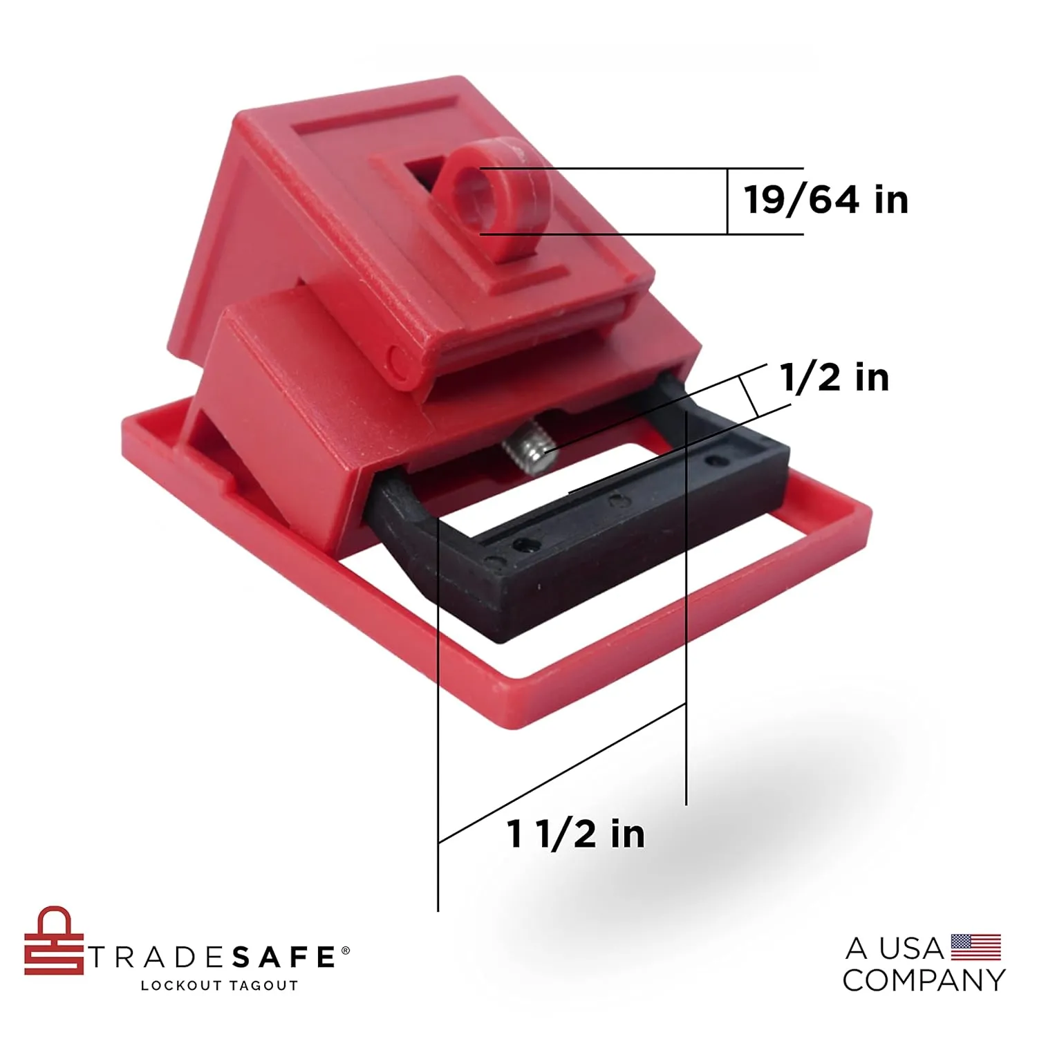 TRADESAFE Circuit Breaker Lockout Device, 3 Pack, 480/600 Volt, Clamp-on Breaker Lock Out Device, OSHA Compliant, Premium Grade, Large