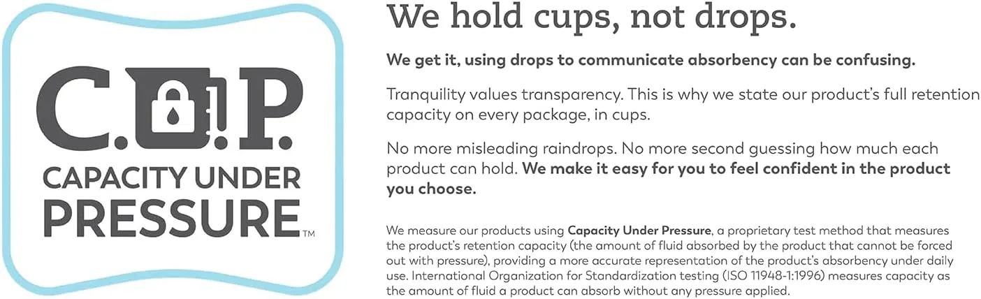 Tranquility Bariatric Disposable Briefs 4X-Large with AIR-Plus Fully Breathable Fabric for Skin Dryness & Integrity, Latex-Free, 34oz Capacity, 8ct Bag