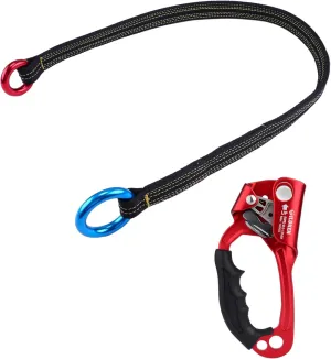 Tree Arborist Friction Saver Tree Climbing Cambium Saver Loop Belt Sling 43 inch, Climbing Hand Ascender Outdoor Mountaineering Tree Arborist Climbing Rappelling Equip