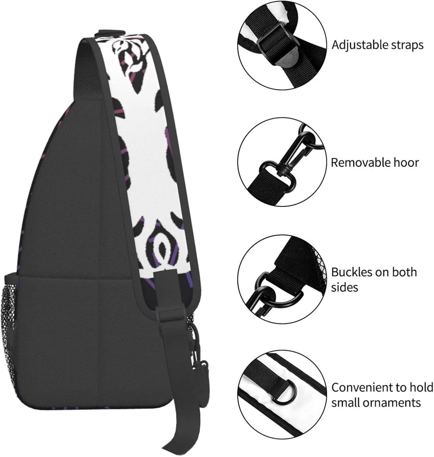 Tree Of Life Small Crossbody Backpack Sling Bag For Men Women Mini One Shoulder Chest Bags Gym Sport Travel Hiking Daypack