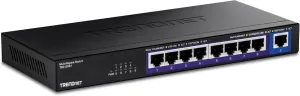 TRENDnet 9-Port Multi-Gig Switch, TEG-S591, 8 x 2.5G RJ-45 Ports, 1 x 10G RJ-45 Port, 60Gbps Switching Capacity, Black (Renewed)