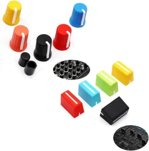 Universal Fader Knobs and Universal EQ Rotary Knob Replacement Fader Cap Slider for DJ Controller Mixer Console Pioneer Pioneer DJM、DDJ、XDJ, Denon Numark AKAI RANE VESTAX