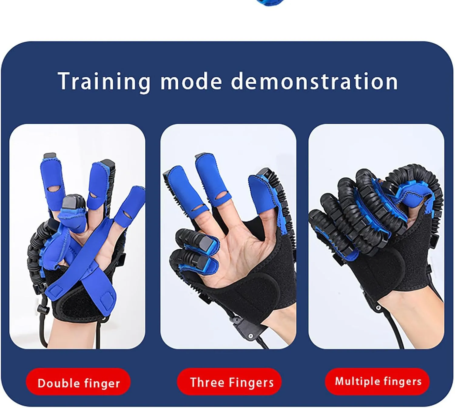 Upgraded Electric Hand Therapy Gloves, Adjustable Finger Rehabilitation Training Device for Hand Mobility, Grip Strength, Arthritis and Physical Exercise