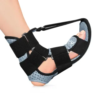 Upgraded Plantar Fasciitis Night Splint & Brace for Sleeping,Plantar Fasciitis Relief,Night Sling for Plantar Fascia Women & Men,Adjustable Foot Brace for Achilles Tendonitis Foot drop(Gray, Large)