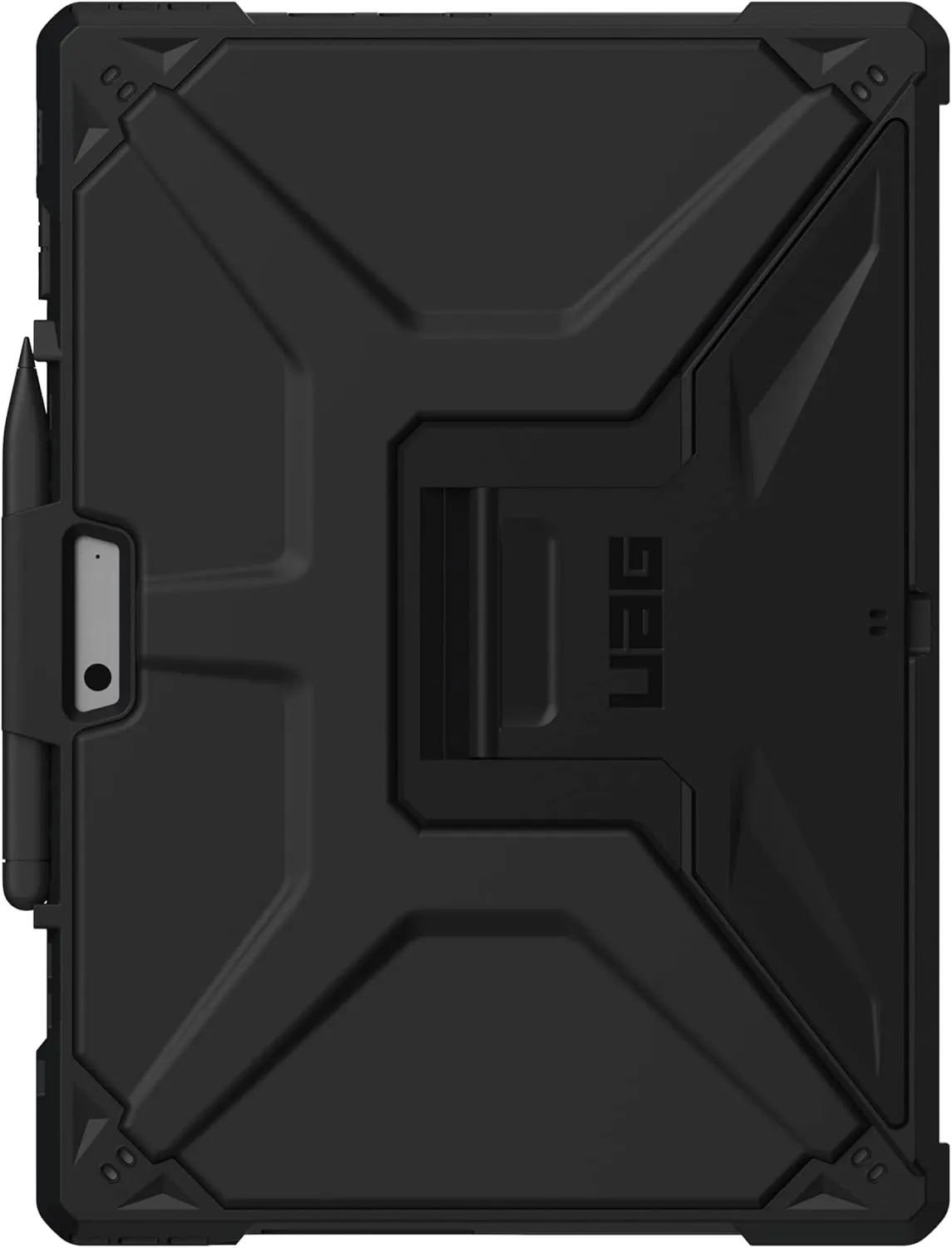 URBAN ARMOR GEAR UAG Designed for Microsoft Surface Pro 11/10/9 Case with Multi-angle Kickstand & Pen Holder Compatible with Type Cover Keyboard Rugged Protective Cover Heavy Duty, Metropolis SE Black