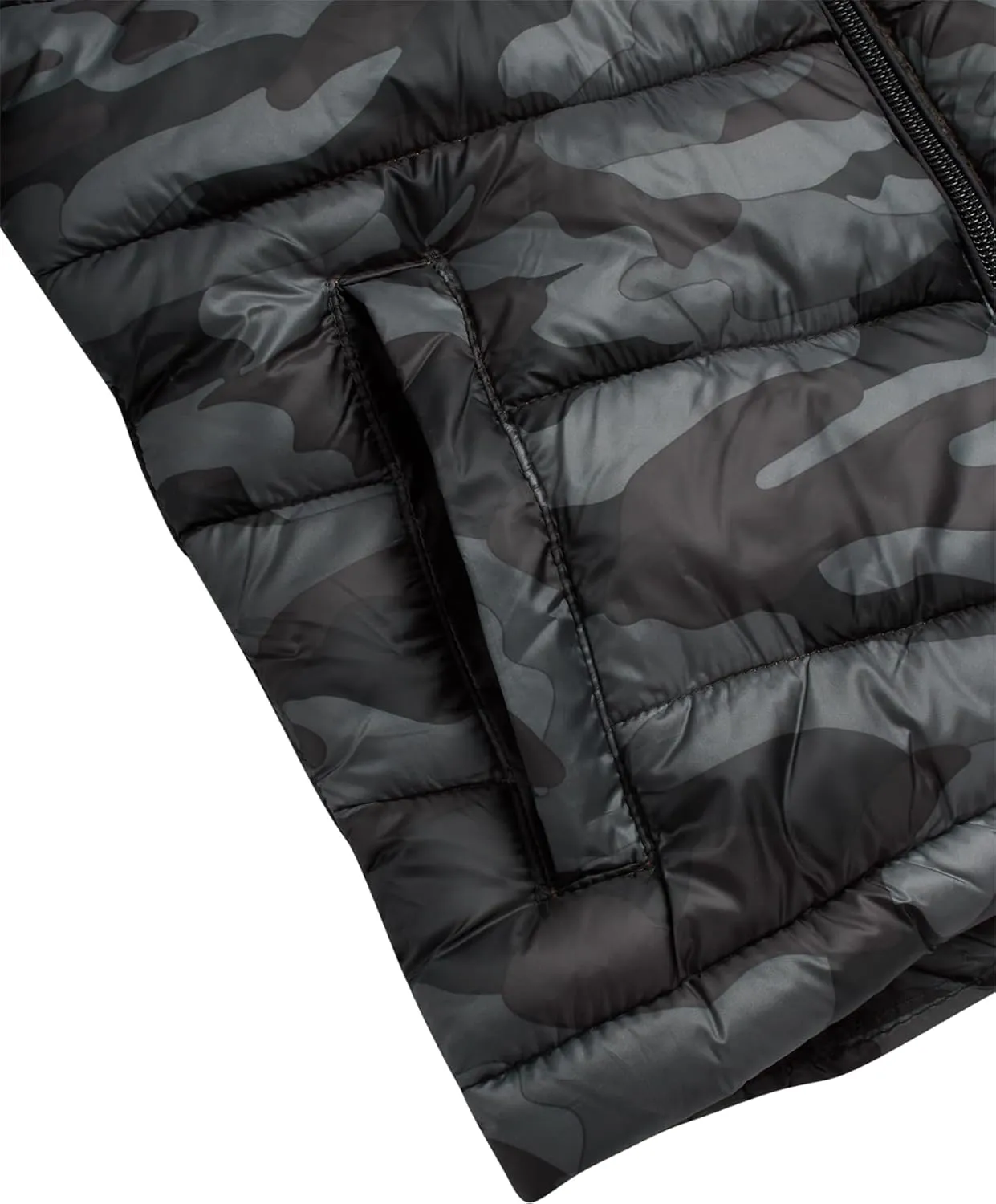 URBAN REPUBLIC Boys’ Foldable Hooded Jacket – Insulated Weather Resistant Bubble Puffer Windbreaker Coat for Boys Sizes 4-20