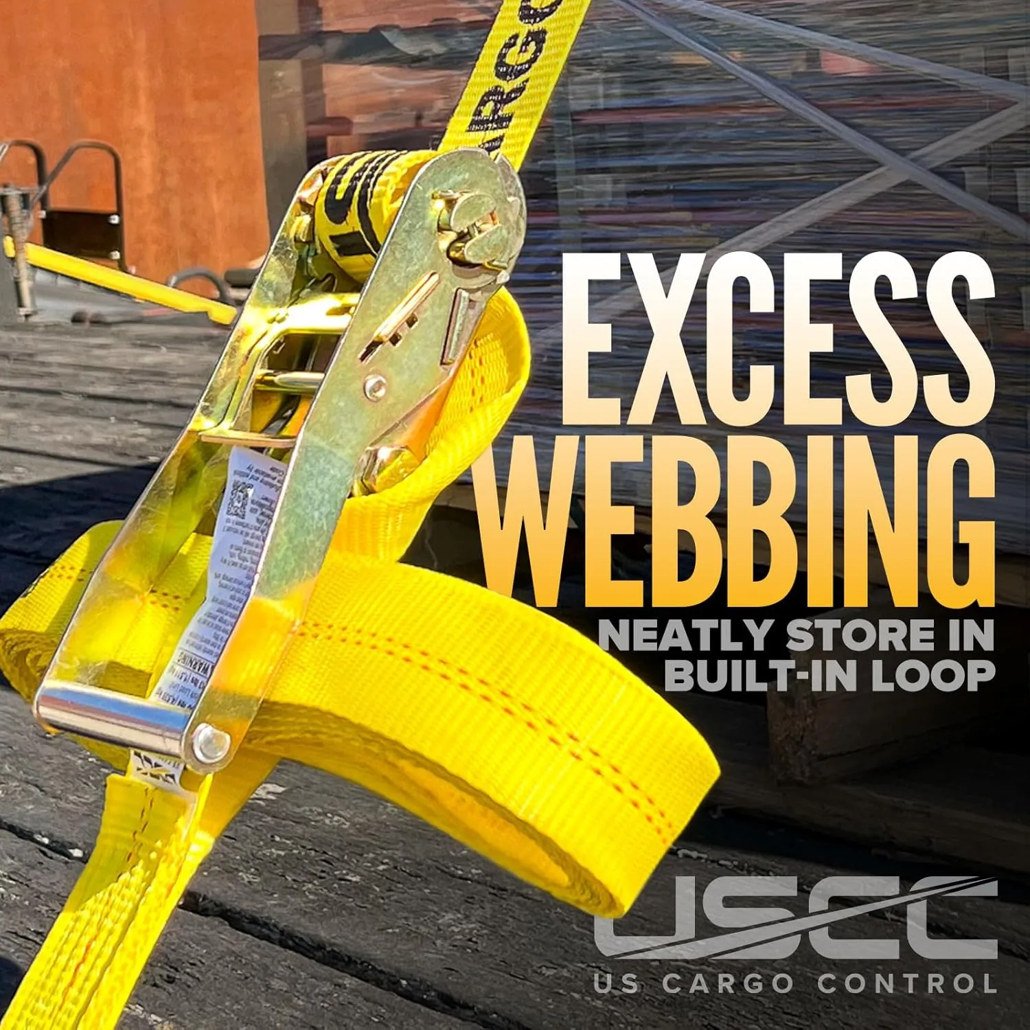 US Cargo Control Wire Hook Ratchet Straps 2 Inch x 30 Foot (10-Pack), 10,000 LBS Break Strength, Ratchet Straps Heavy Duty with Double J Hooks, Cargo Tie Downs for Flatbed Trailers and Trucks