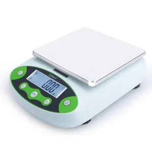 U.S. Solid High Precision Lab Scale Digital Electronic Analytical Balance 0.01 g, SS Rectangular Pan (1kg with Calibration Weight)