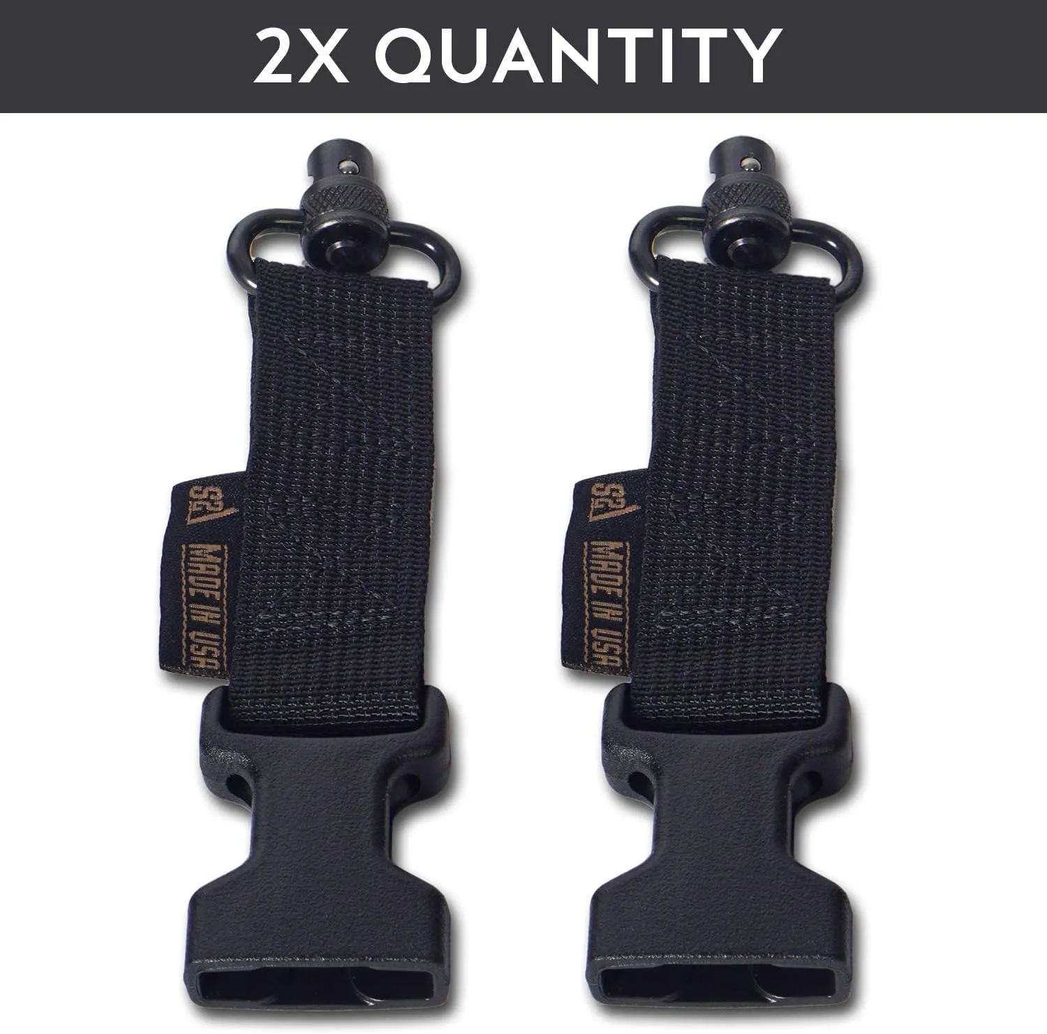 USA Made Sling Connector End Accessory, C.L.A.S.H. Hook, M.A.S.H. Hook, Push Button Swivel, or Pigtail,