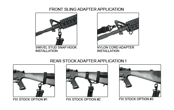 UTG Three Point Tactical Rifle Sling, Black