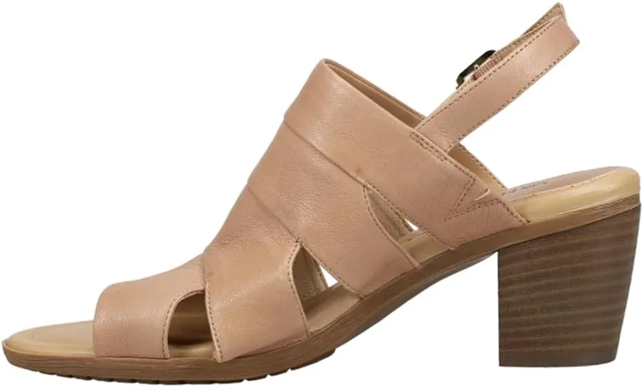 VANELi Womens Mayo Block Sling Back Casual Sandals Casual Mid Heel 2-3" - Brown