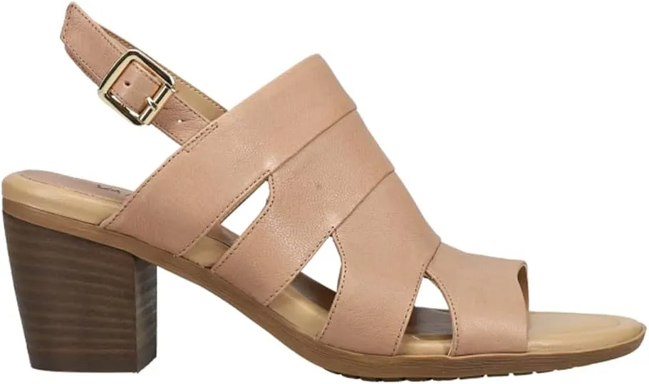 VANELi Womens Mayo Block Sling Back Casual Sandals Casual Mid Heel 2-3" - Brown