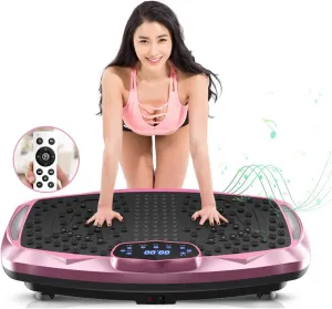 Vibration Plate Exercise Machine Whole Body Workout Vibration Fitness Platform for Home Fitness & Weight Loss   BT   Remote, 99 Levels
