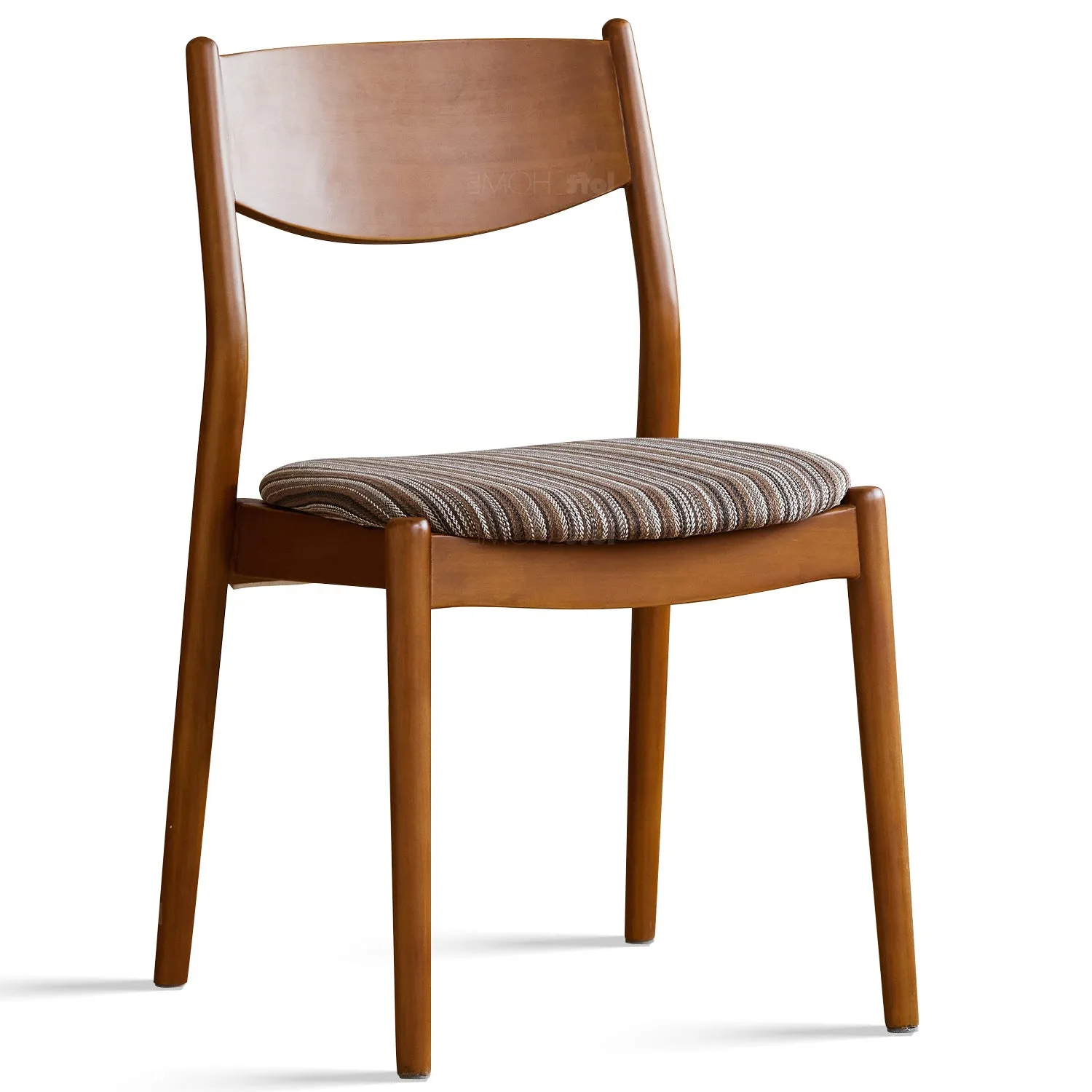 Vintage Boxwood Mix Weave Fabric Cushion Stackable Dining Chair TRUFFLE