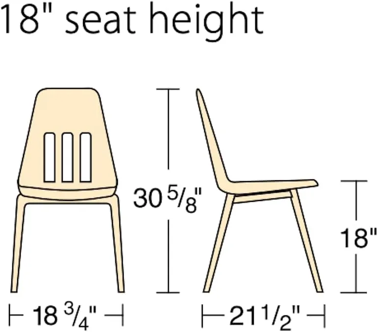 Virco 9018 School Chair, 18" Seat Height (8 Chairs) for Students 5th Grade - Adult, Ideal for Classrooms and Institutions, Stackable Chrome Frame - Black