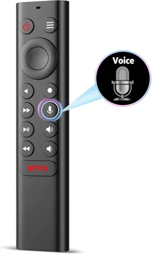 Voice Replacement Remote Control for NVIDIA Shield TV and NVIDIA Shield TV Pro 2015 2017 2019 All Models with Backlit Buttons Motion-Activated Customizable Menu Buttons IR Blaster Function