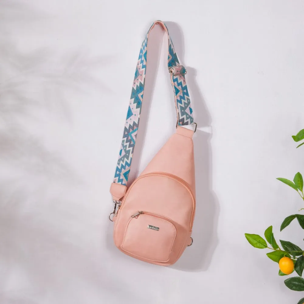 Voyager One Shoulder Cross Body Bag Pink