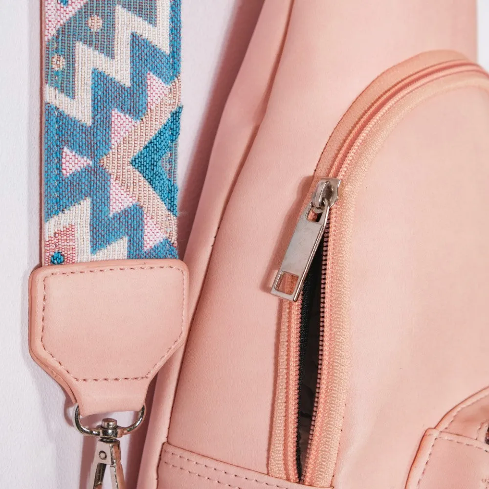 Voyager One Shoulder Cross Body Bag Pink