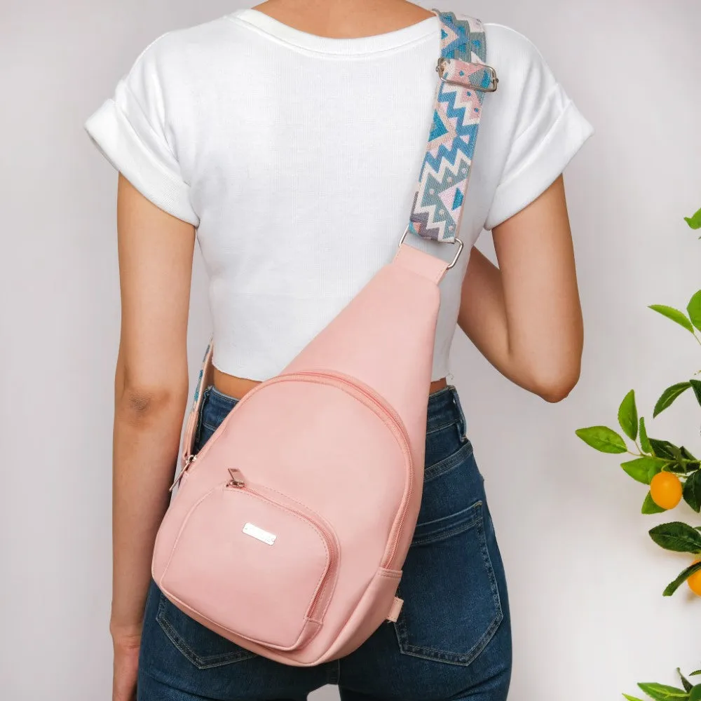 Voyager One Shoulder Cross Body Bag Pink
