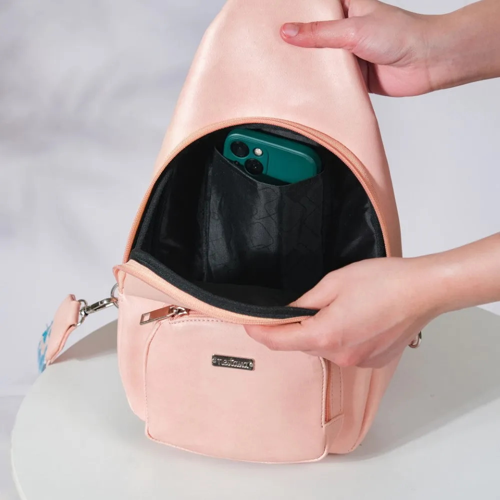 Voyager One Shoulder Cross Body Bag Pink