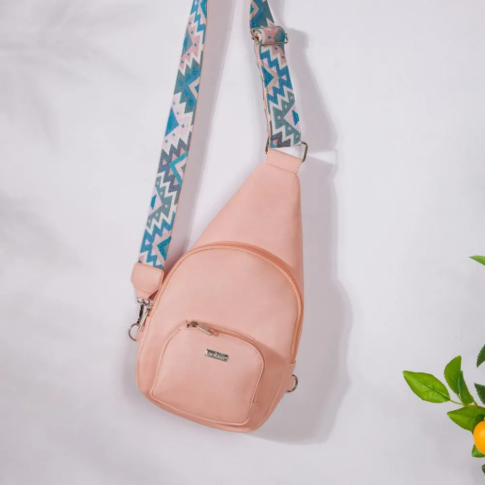 Voyager One Shoulder Cross Body Bag Pink