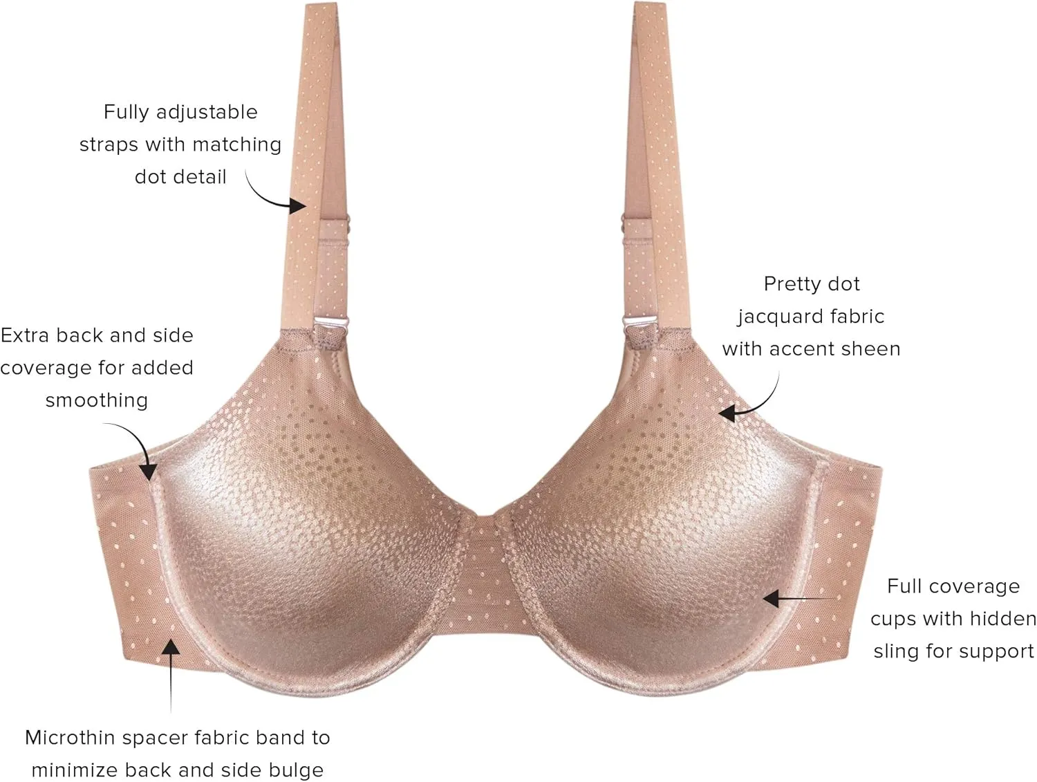 Wacoal Women's Back Appeal Underwire Bra