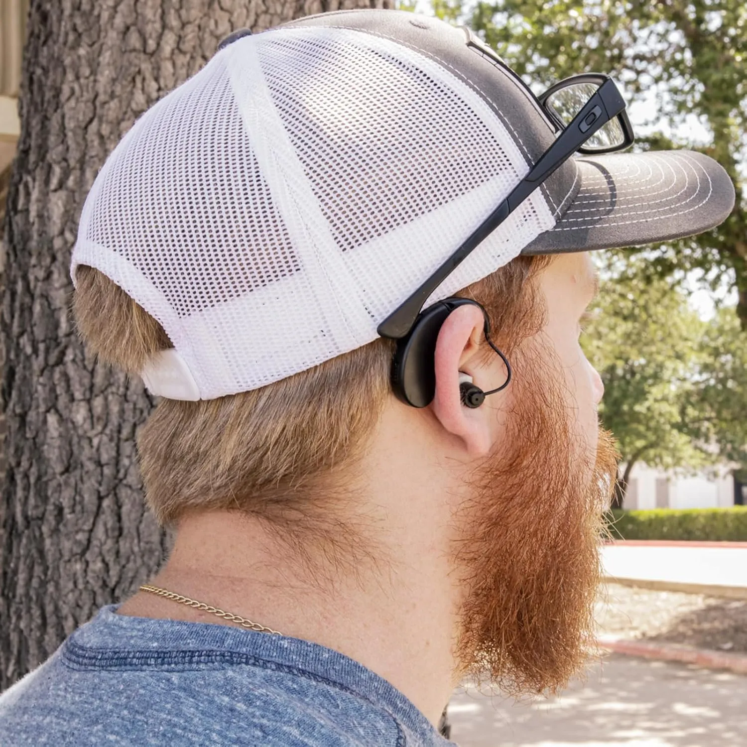 WALKER'S Ultra Ear BTE Rechargeable Compact Adjustable 22dB Noise Reduction Hunting Outdoor Sound Amplifier Hearing Enhancer | Ear Tips, USB Charging Cable, Cleaning Brush - Single