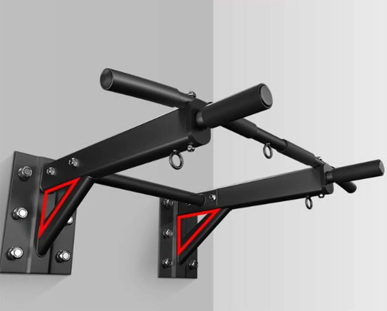 Wall-Mounted Pull Rod Multi-Function Indoor Horizontal Bar Pull-Up Device Home Wall Fixed Wall Perforated Single Parallel Bars Fitness Equipment