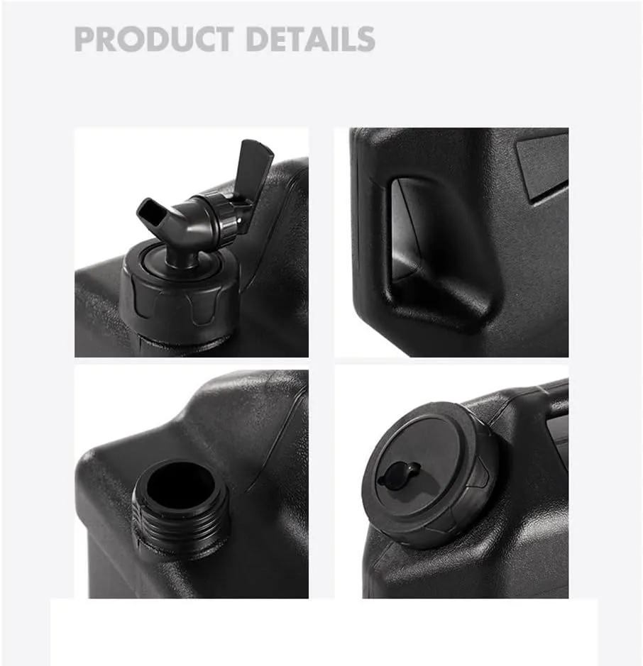 Water Container with Spigot, 12L Drinking Water Storage Jug for Camping, Portable Water Dispenser Carrier for Vehicle, Car, Outdoor, Hiking, Emergency, Hurricane Supplies ( Gray : B , Size : 341*167*3