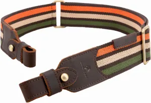 WAYNE'S DOG Cotton Leather Ammo Holder Rifle Sling Adjustable Hunting Gun Strap with Swivels
