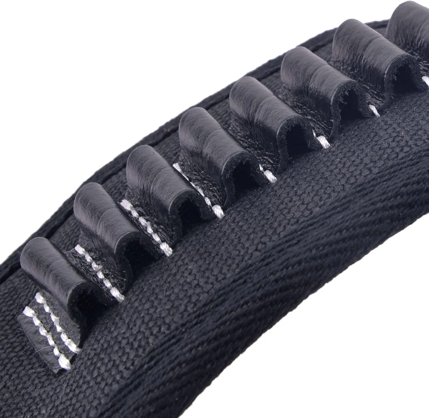 WAYNE'S DOG Leather Rifle Shell Holder Sling for 17HMR, .22LR, .22MAG., Padded Canvas Gun Shoulder Straps