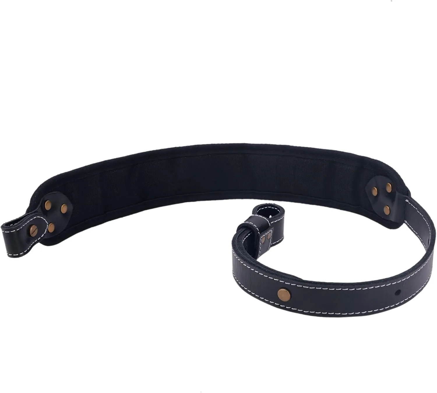 WAYNE'S DOG Leather Rifle Shell Holder Sling for 17HMR, .22LR, .22MAG., Padded Canvas Gun Shoulder Straps