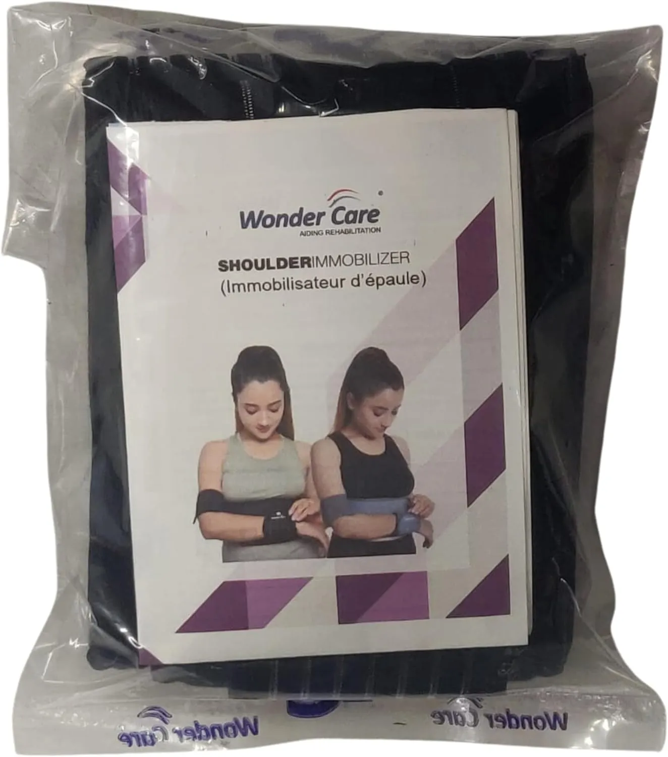 WC shoulder support brace arm slings shoulder immobilizer youth shoulder brace- Shoulder stabilizer Compression Brace rotator cuff surgery sling Left-Right arm sling-Size2 (31"-35")