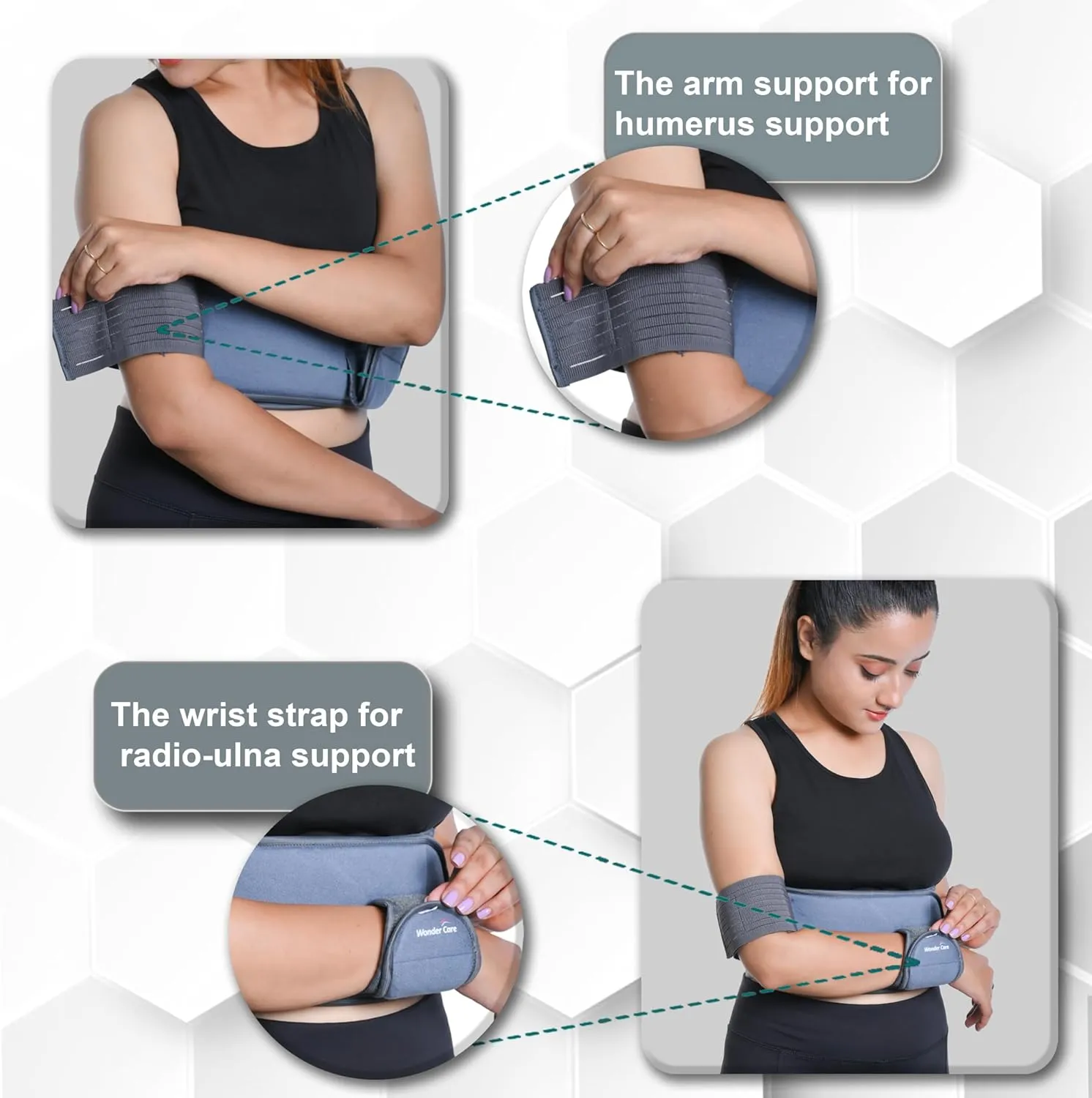 WC shoulder support brace arm slings shoulder immobilizer youth shoulder brace- Shoulder stabilizer Compression Brace rotator cuff surgery sling Left-Right arm sling-Size2 (31"-35")
