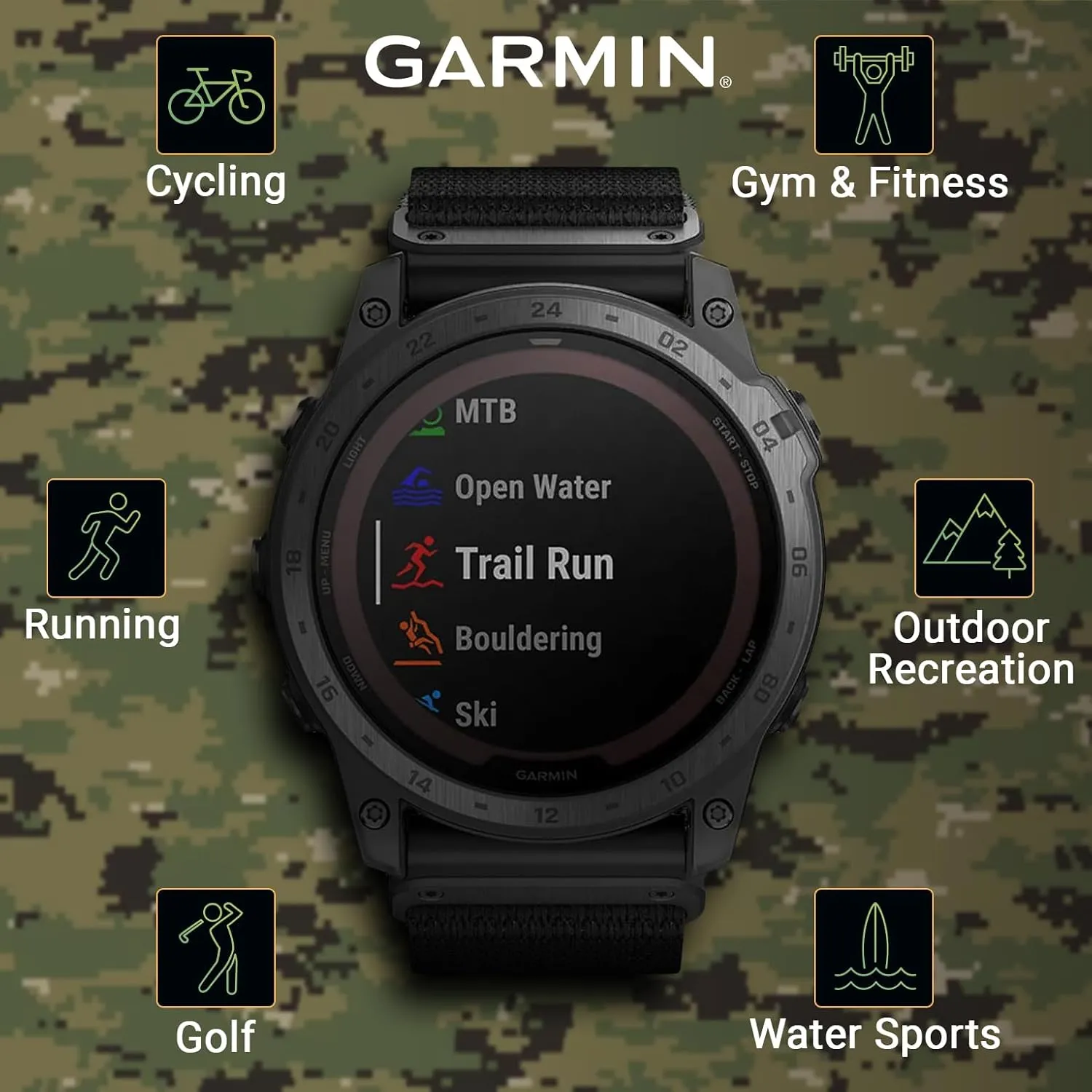 Wearable4U Garmin tactix 7 Pro Ballistic GPS Tactical Smartwatch Bundle (tactix 7 Pro Ballistic,  Black Earbuds)