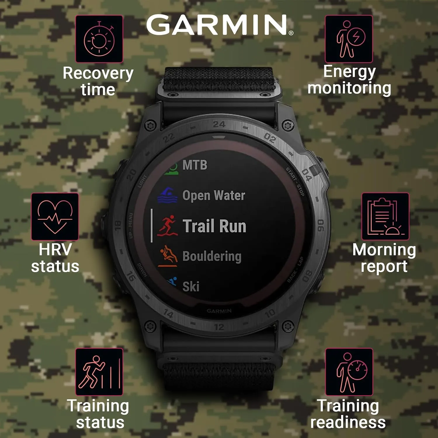 Wearable4U Garmin tactix 7 Pro Ballistic GPS Tactical Smartwatch Bundle (tactix 7 Pro Ballistic,  Black Earbuds)