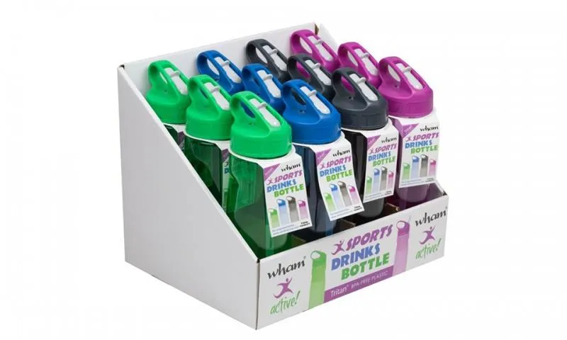 Wham Sports Drink Bottle 650ml Tritan Assorted Colours